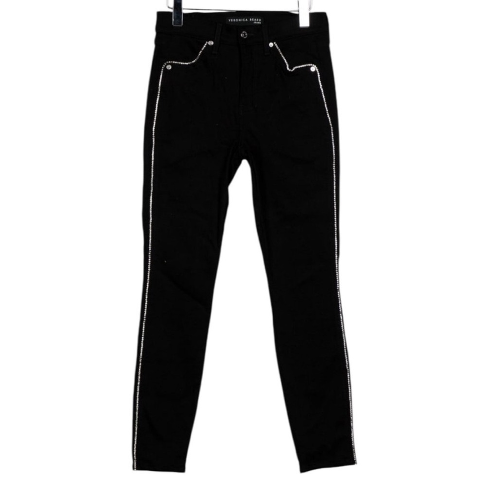Veronica Beard Black Skinny Jeans with Crystal Accents
Worn Once